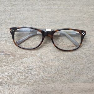 Flower Brown Tortoise Glasses Frame